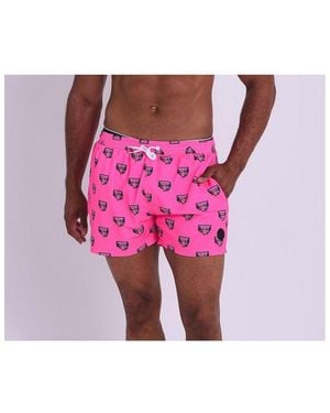 OOSC Baewatch Neon Swim Shorts - Pink