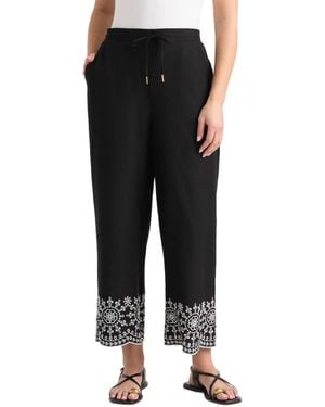 Ellen Tracy Pull-on Cropped Pant - Black