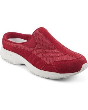 Easy Spirit Traveltime Slip-on Mule Walking Sneakers - Red