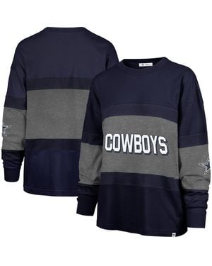 '47 Dallas Cowboys Breezeway Archive Long Sleeve T-shirt - Blue