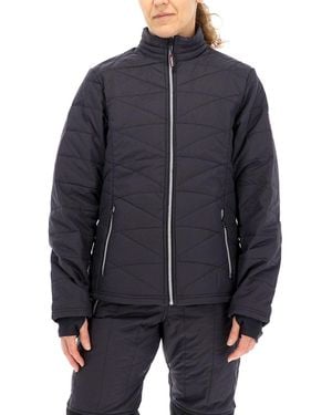 Refrigiwear Plus Size Warm Lightweight Packable Quilted Ripstop Insulated Jacket - Blue