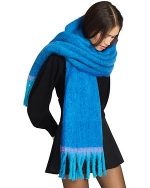 Steve Madden Two-tone Lofty Scarf - Blue