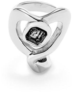 Uno De 50 Sterling Plated Metal Alloy Ring - White