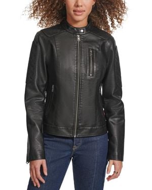 Levi's Faux-leather Biker Jacket - Black