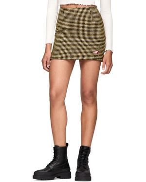 Tommy Hilfiger Plaid Mini Skirt - Green