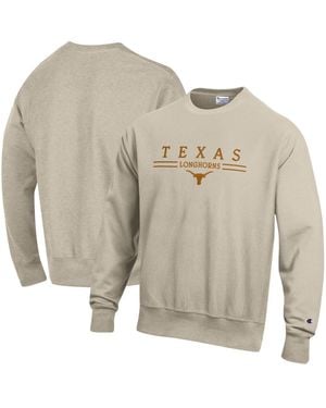 Champion Texas Longhorns Reverse Weave Crewneck Sweatshirt - Gray