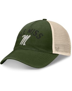 Top Of The World Ole Miss Rebels Oht Military Appreciation Glory Trucker Adjustable Hat - Green