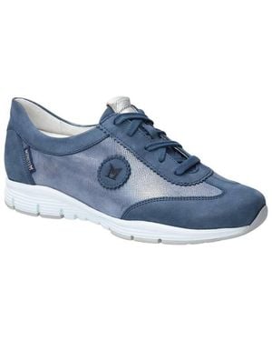 Mephisto Yael Artesia Leather Sneaker - Blue