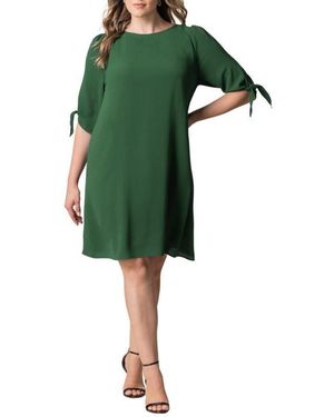 Kiyonna Plus Size Manhattan Shift Dress - Black