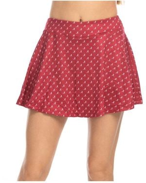 ZooZatZ Alabama Tide Allover Print Flowy Skort - Red