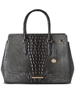 Brahmin Finley Carryall Satchel Bag - Black
