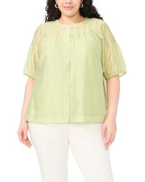 Vince Camuto Plus Size Puff-sleeves - Yellow