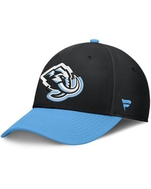 Fanatics Black/light Blue Utah Mammoth Flex Fit Hat