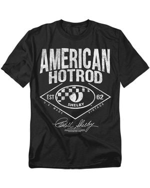 Shelby Cobra Logovision Carroll Shelby American Hotrod T-shirt - Black
