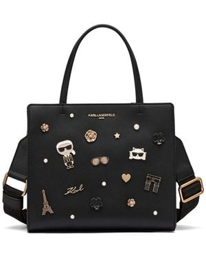 Karl Lagerfeld Maybelle Satchel - Black