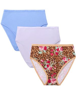 Avenue Hi-cut Cotton/spandex Panty 3-pack - White
