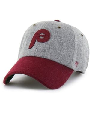 '47 Philadelphia Phillies Golden Age Wool Clean Up Adjustable Hat - Red