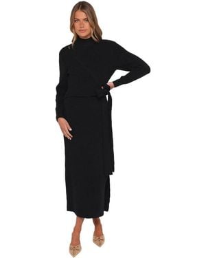 Petal & Pup Aerin Knit Dress - Black