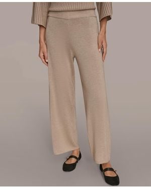 Donna Karan Pull-on Sweater Pants - Natural