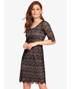 Alie Street London Maya Lace Dress - Brown