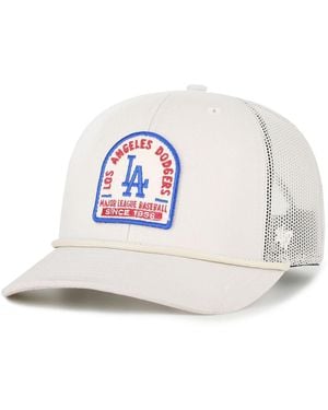 '47 Los Angeles Dodgers Gravestone Adjustable Trucker Hat - White