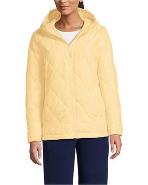 Lands' End Featherfree Onion Quilted Insulated Jacket - Blue