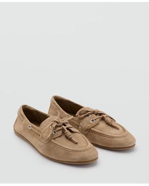 Mango Laces Deck Shoes - Brown