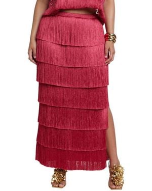 Eloquii Maxi Skirt - Red