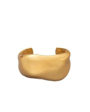 Donna Karan Donna Karan -tone Drama Molten Cuff Bracelet - Natural