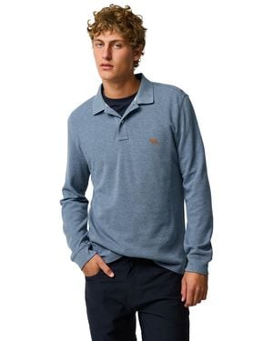 Rodd & Gunn The Gunn Long Sleeve Slim Fit Polo Shirt - Blue