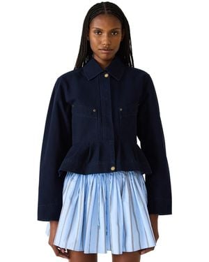 Steve Madden Bb Dakota Sloan Zipper Jacket - Blue