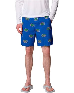 Columbia Florida Gators Big Tall Back Cast Shorts - Blue