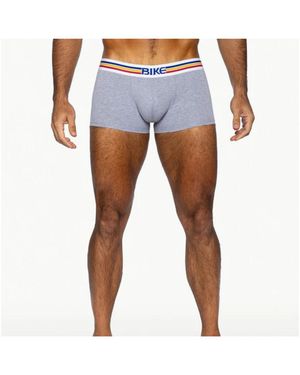 Bike Athletic Stretch Cotton Trunk Underwear - Blue
