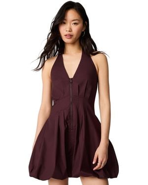 Steve Madden Dianna V-neck Sleeveless Mini Dress - Purple