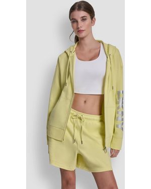 DKNY Regular-fit Full Zip Hoodie - Pink