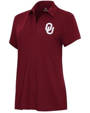 Antigua Oklahoma Sooners Era Polo Shirt - Red