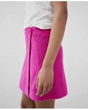 Mango Cotton Terry Skirt - Pink