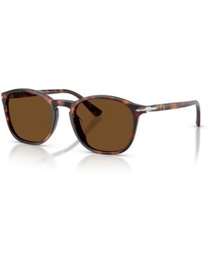 Persol Polarized Square Sunglasses Po3007sx - Brown