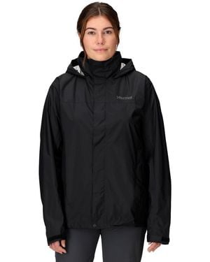 Marmot Precip Eco Hooded Collar Jackets - Black