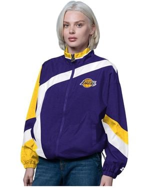 Starter Purple/gold Los Angeles Lakers 1st Quarter Full-zip Jacket - Blue