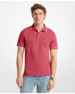 Michael Kors Gramercy Short-sleeve Polo Shirt - Red