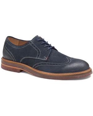 Johnston & Murphy Calder Wingtip Round Toe Casual Shoes - Blue