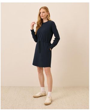 Pact Organic Cotton Roam Travel Dress - Blue