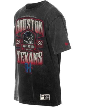 KTZ Houston Texans Mineral Wash T-shirt - Black