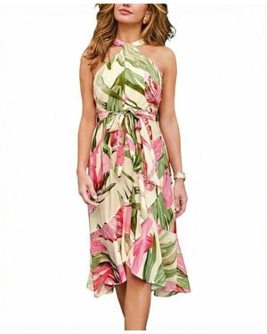 CUPSHE So Sprung Floral Midi Beach Dress - Pink