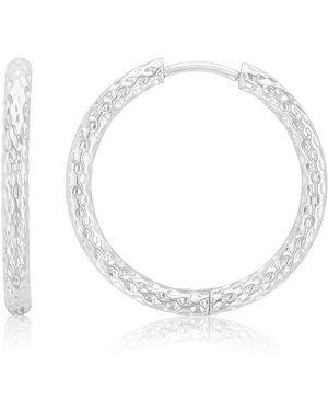 Roxy Waterproof Yellow 24mm Hoop Earrings - White
