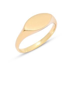 Brook and York "14k " Evelyn Signet Ring - White