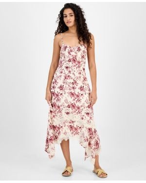 And Now This Textured Scoop-neck Slip Dress - Pink