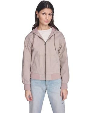 Levi's Relaxed Hooded Bomber Jacket - Natural