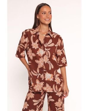 Petal & Pup Samira Short Sleeve Shirt - Red